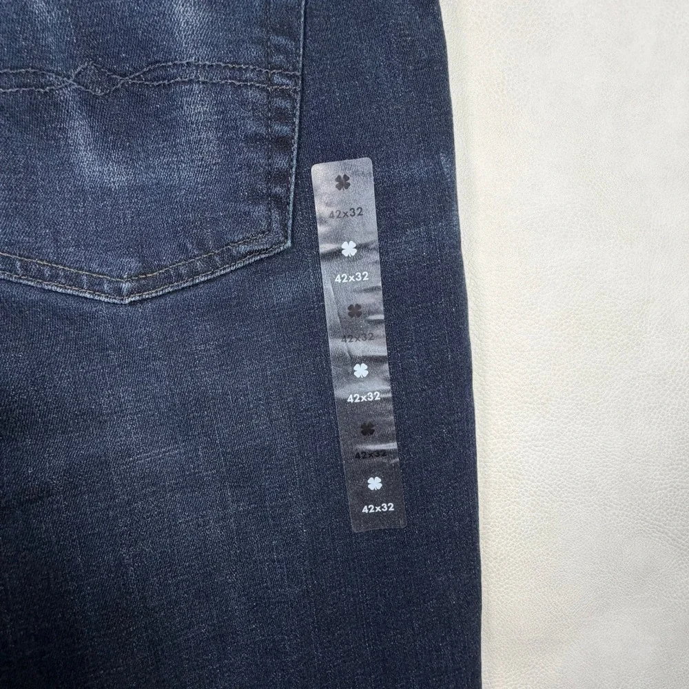 NWT Lucky Brand 363 Vintage Straight Mens Jeans 42x32 Huron Dark Blue Coolmax